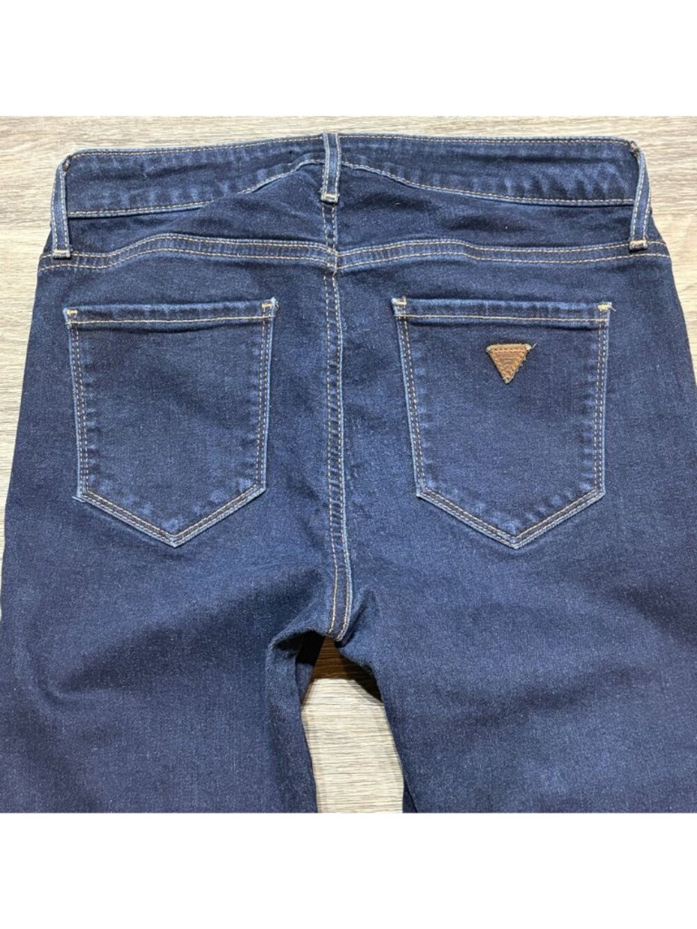 Guess Sexy Curve Dark Wash Skinny Jeans 29 Stretch Denim 5 Pocket Mid Rise - Picture 8 of 14